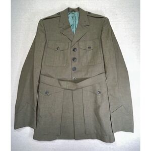 USMC MARINE SHOP 40 X-Long Alpha Green Military Dress Jacket‎